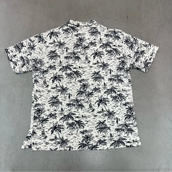 Vintage Polo Ralph Lauren palm tree print polo shirt 90s - Picture 3 of 4